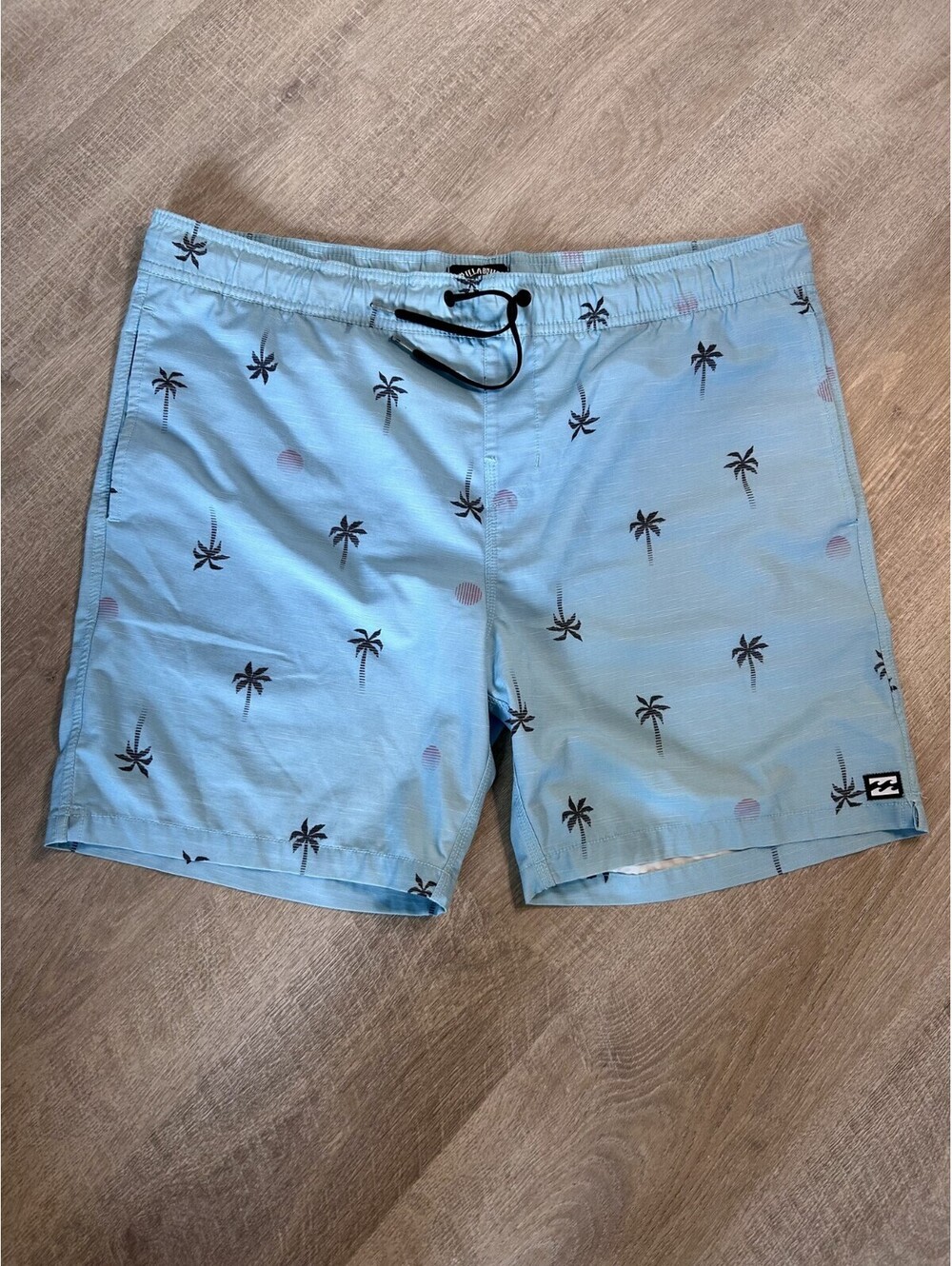 billabong Sunday Layback Board Shorts Men’s Large Blue Stretch Beach B28